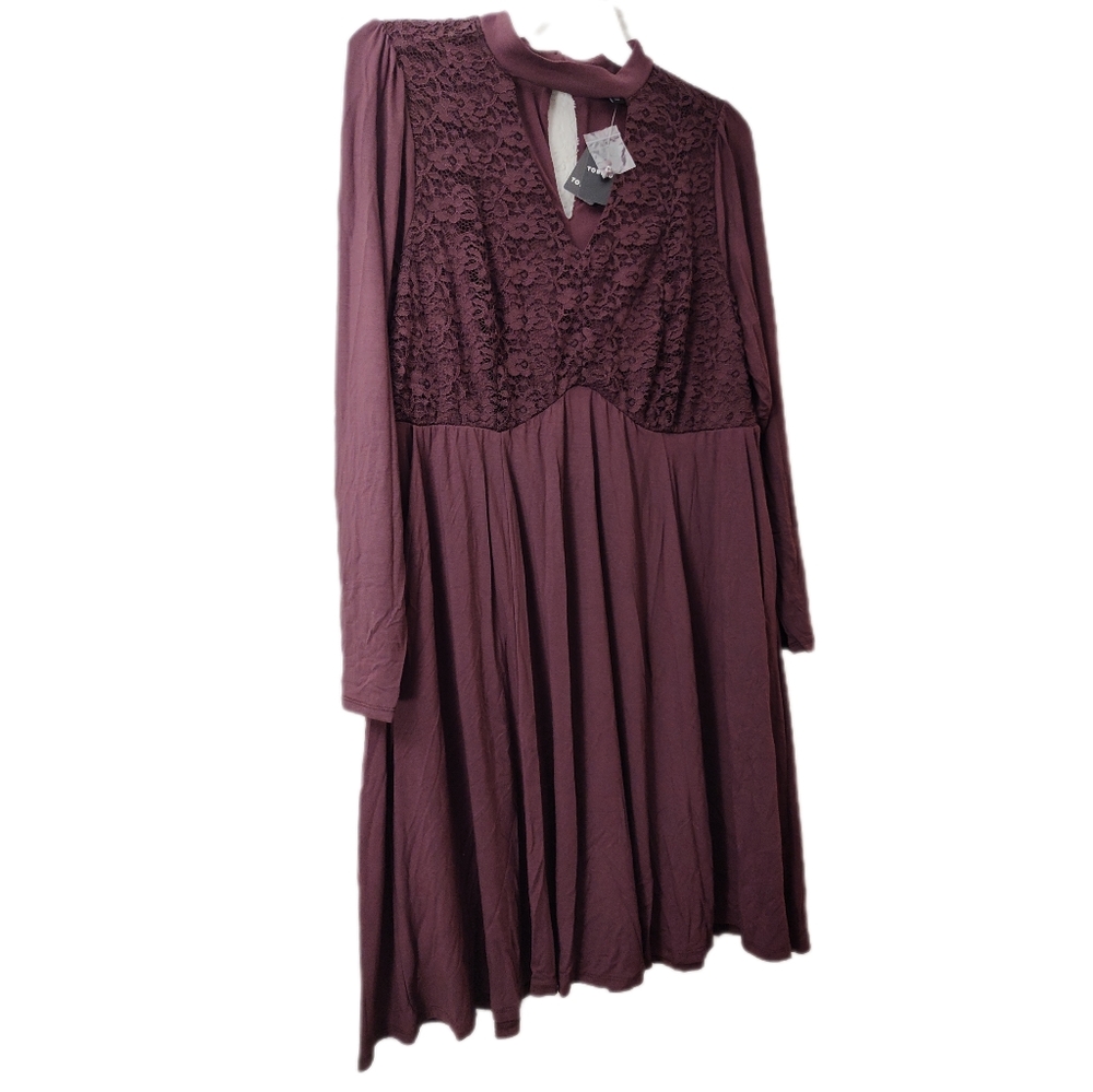Torrid Super Soft Lace Bodice Dress with pockets Size 2, 2X, 18/20 - Picture 7 of 8